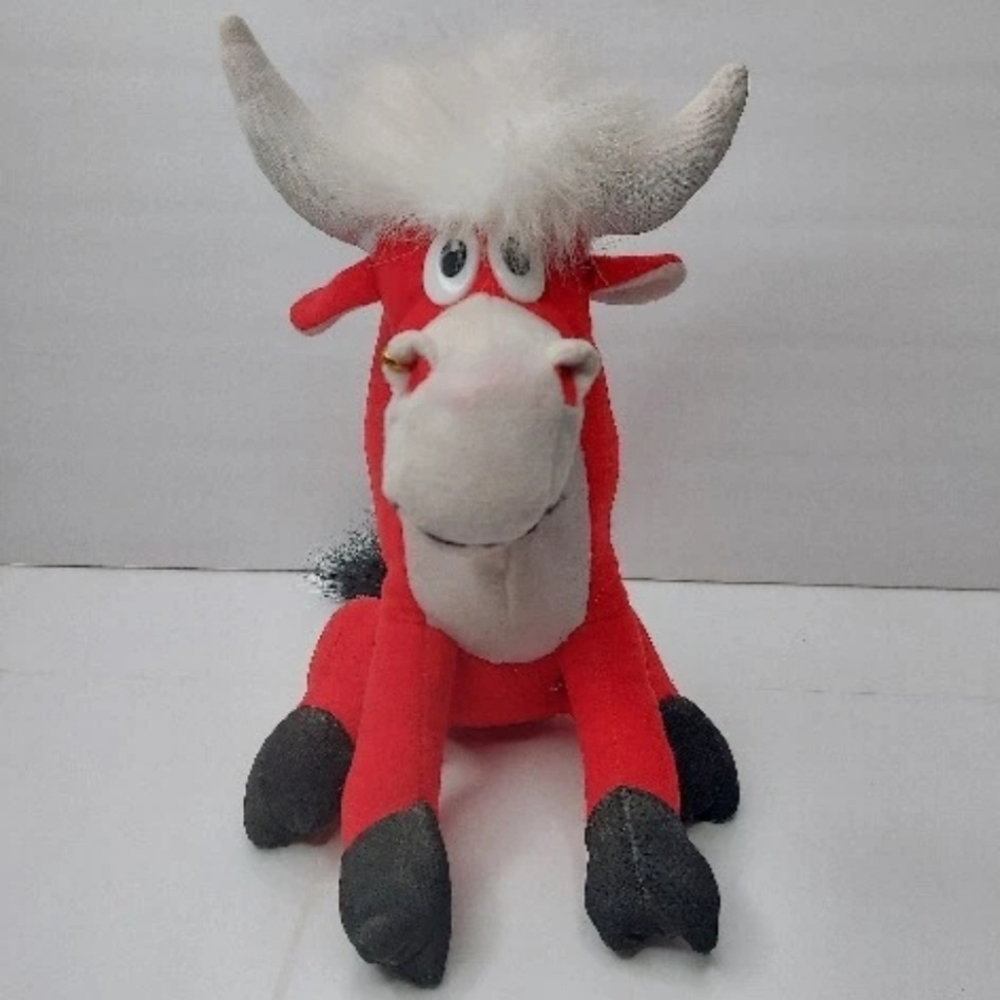 Vintage 1994 Ace Novelty Company Bull 8" Plush.